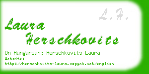 laura herschkovits business card
